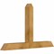 Ekena Millwork Portland Rough Sawn Timber Gable Bracket, Western Red Cedar, 48"W x 30"H x 4"D x 4"F, 15/12 Pitch GBW048X30X0404POR00RWR - alternate 5